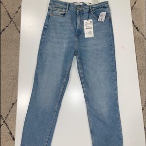 high-waisted long pants